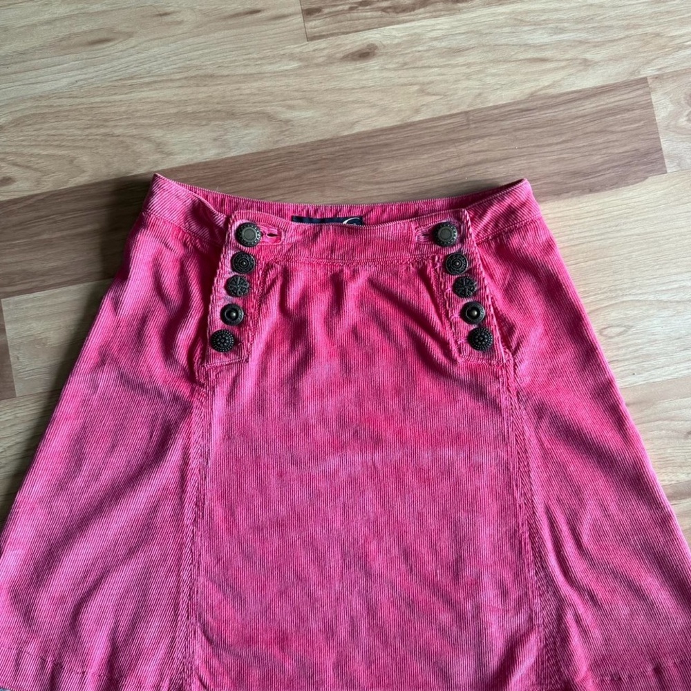 Roberto Cavalli Pink Button-Detail Skirt